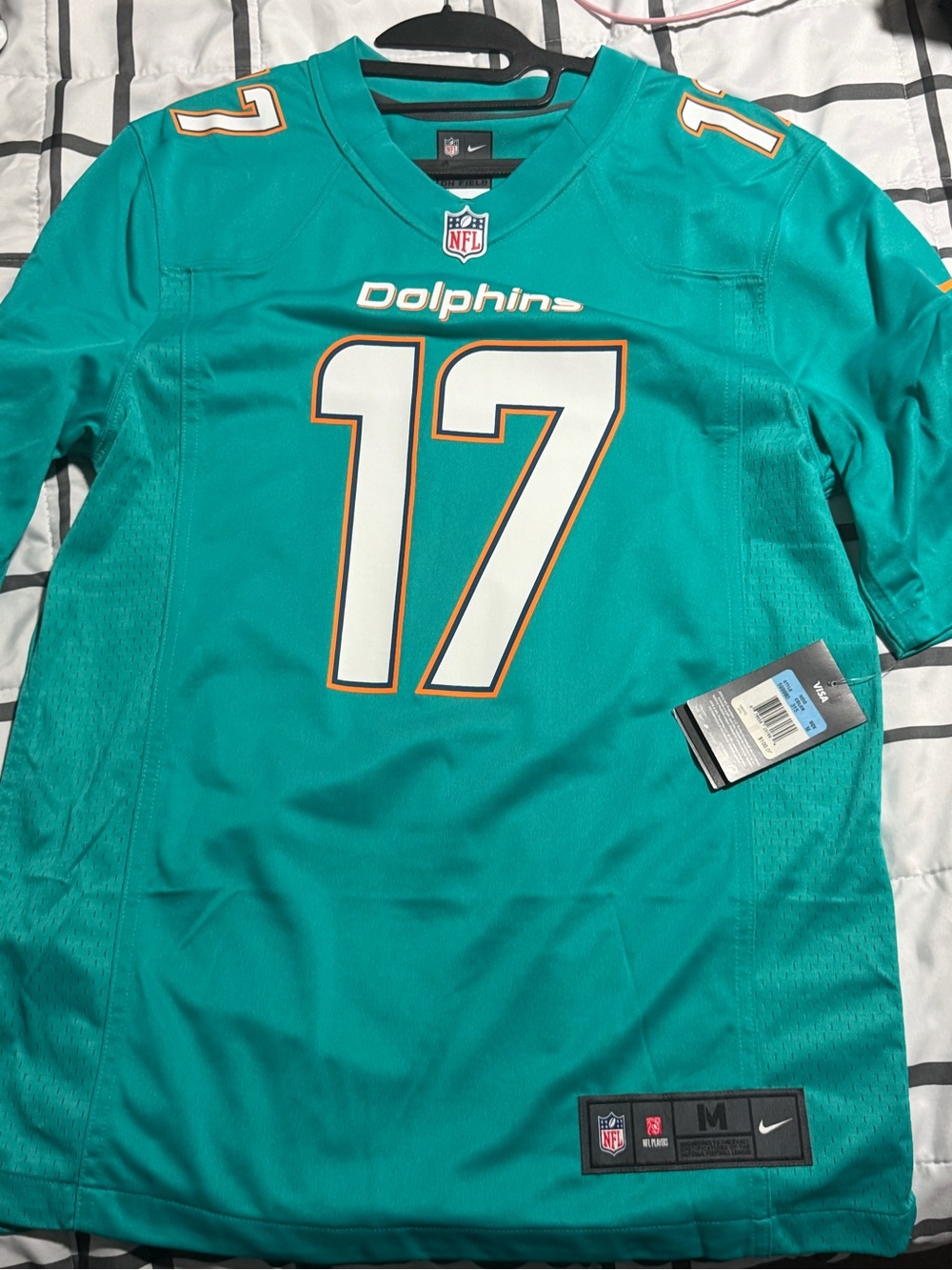 Nike Teal Miami Dolphins #17 Men's Football Jersey